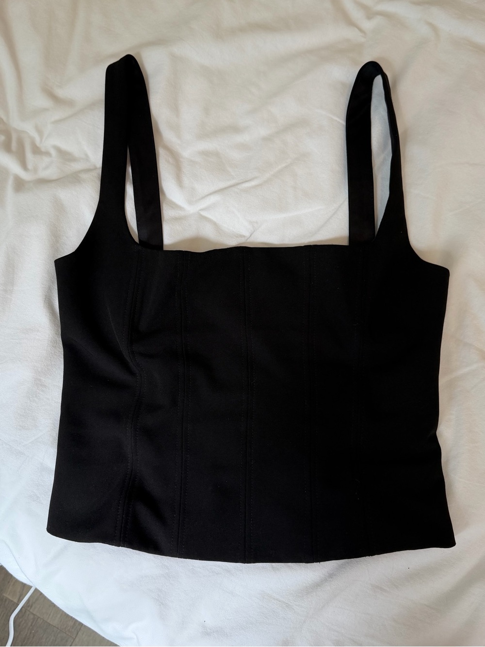 Zara Women’s Black Lined Corset Tank